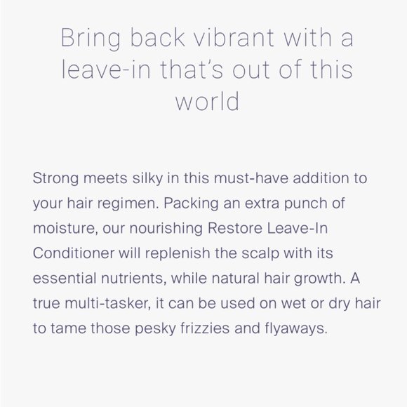 Restore Leave in Conditioner - Picture 4 of 8